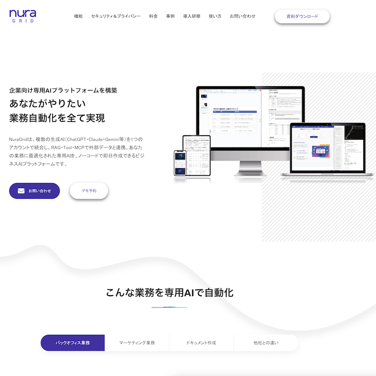 NuraGrid統合プラットフォーム