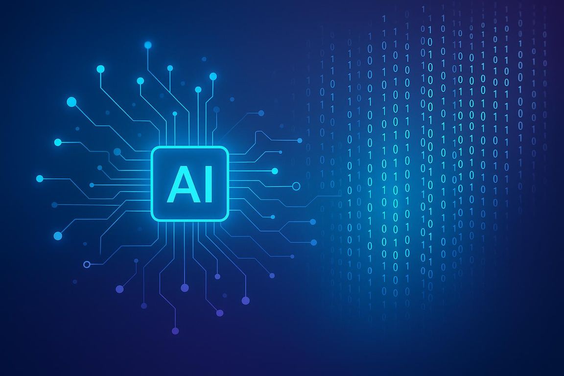 未来的なデジタルテクノロジービジュアル